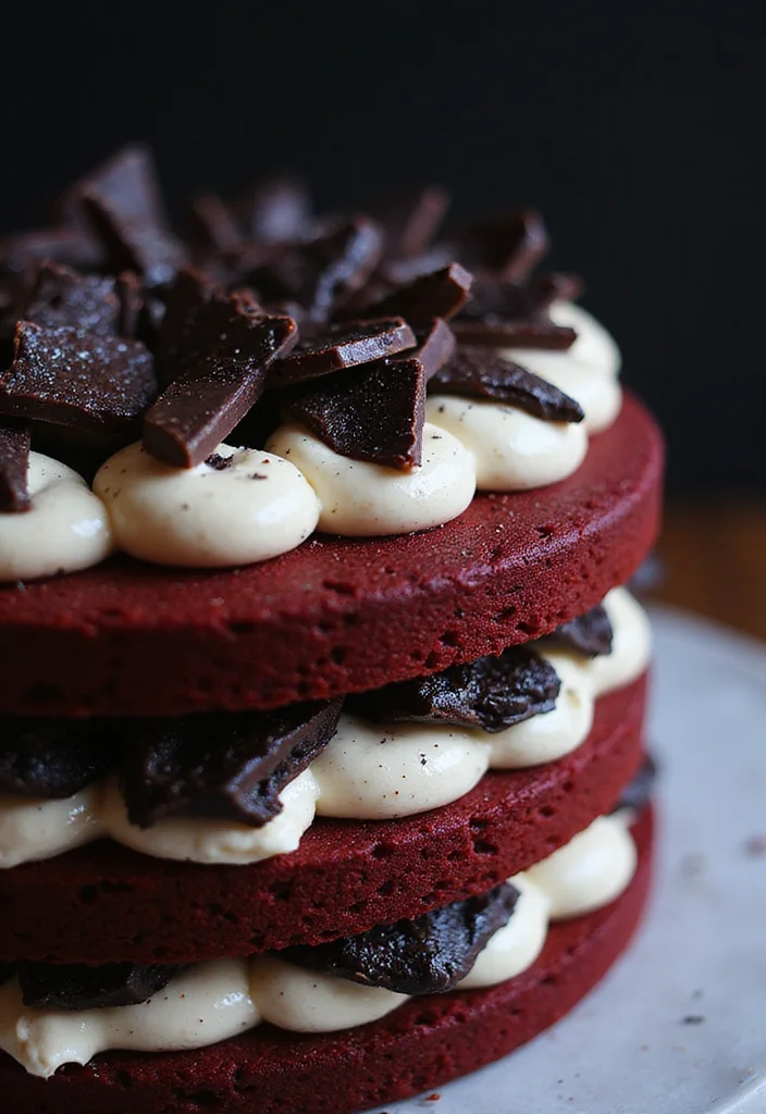 10 Epic Demon Slayer Birthday Cakes That Will Leave You Speechless! - 5. Muzan's Blood Red Velvet Cake