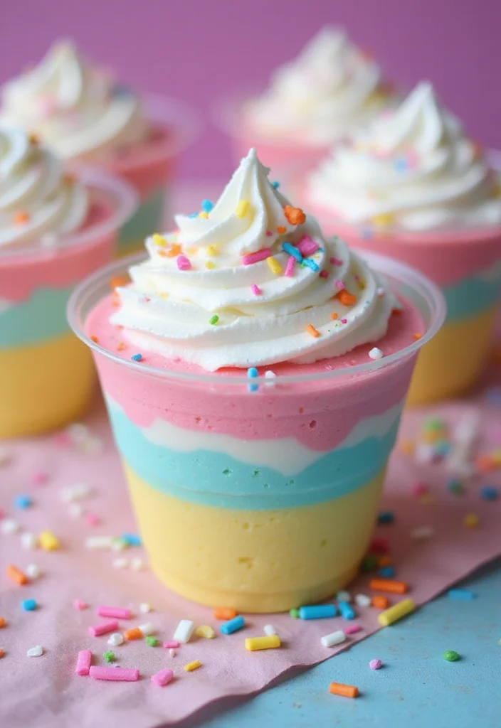 11 Cutest Unicorn Cakes Ever - 11. Unicorn Mousse Cups