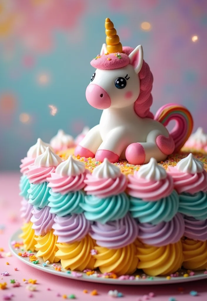 11 Cutest Unicorn Cakes Ever - 5. Unicorn Cookie Cake