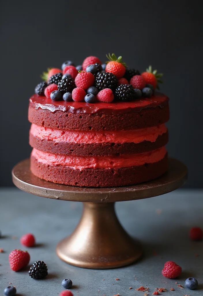 11 Gourmet Cake Ideas That Are Decadent and Totally Instagram-Worthy! - 6. Red Velvet Cheesecake Cake