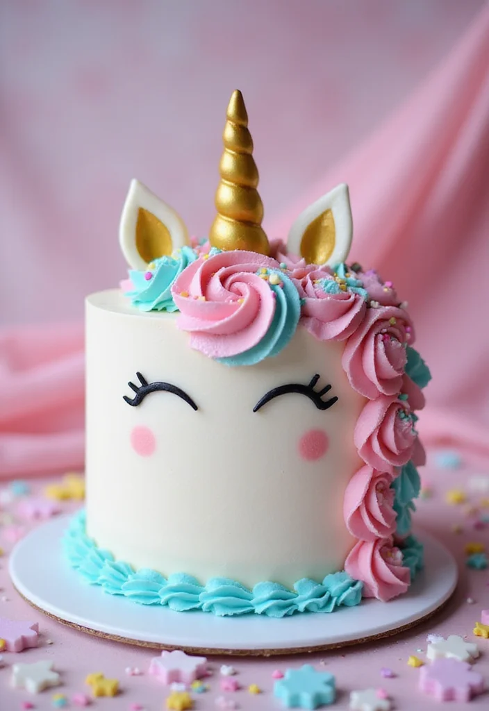 11 Simple Yet Fun Birthday Cakes for Boys That Will Steal the Show! - 9. Magical Unicorn Cake