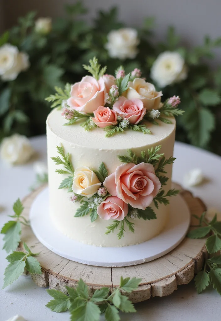 11 Trendy Baby Dedication Cake Styles That Are Taking Over (Wait Until You See #9!) - 6. Sweet Floral Cakes