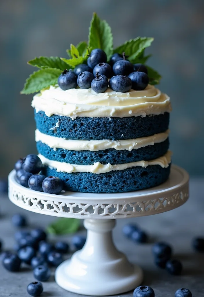 12 Blue Cake Ideas That Will Make Your Special Occasions Unforgettable (You’ll Love #3!) - 2. Blue Velvet Cake