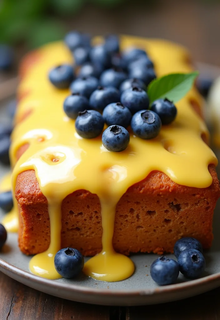 12 Blue Cake Ideas That Will Make Your Special Occasions Unforgettable (You’ll Love #3!) - 3. Blueberry Lemon Drizzle Cake