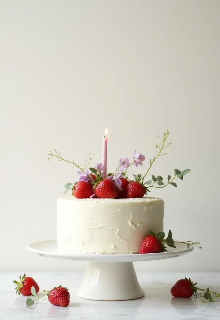 12 Elegant 17th Birthday Cake Designs You Need to See to Believe (#3 Is a Must-See!) - 12. Minimalist White Cake