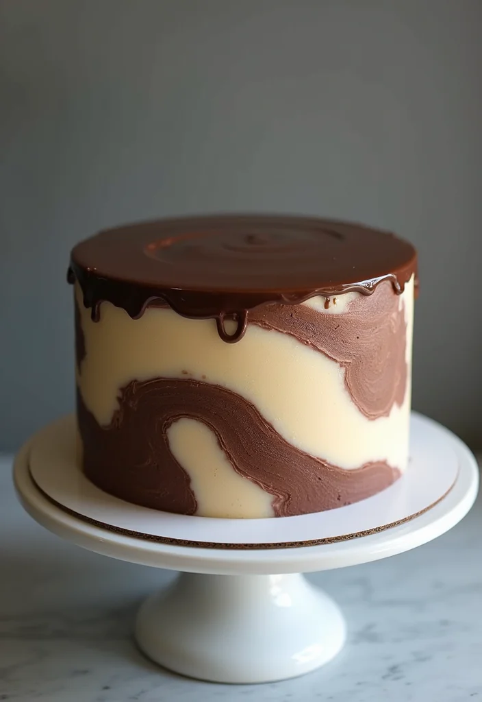 12 Elegant 17th Birthday Cake Designs You Need to See to Believe (#3 Is a Must-See!) - 2. Marbled Elegance Cake