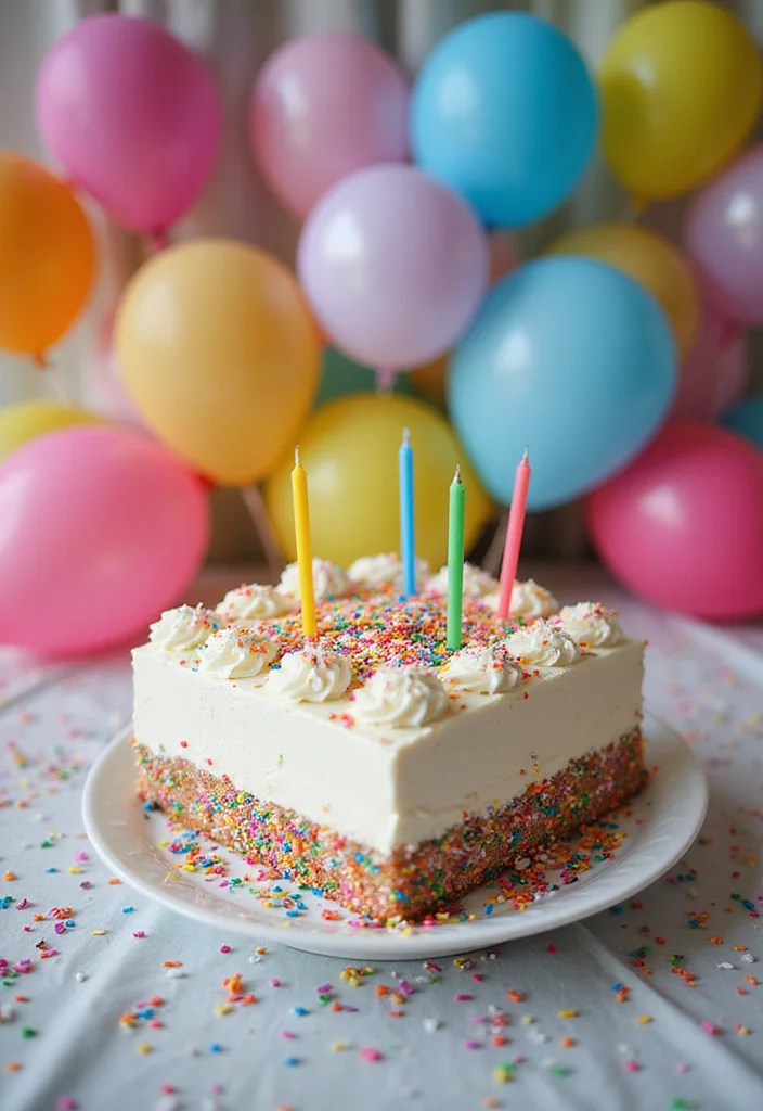 12 Stylish Rectangle Cakes for Men That Are Perfect for Any Celebration! - 12. Festive Celebration Cake