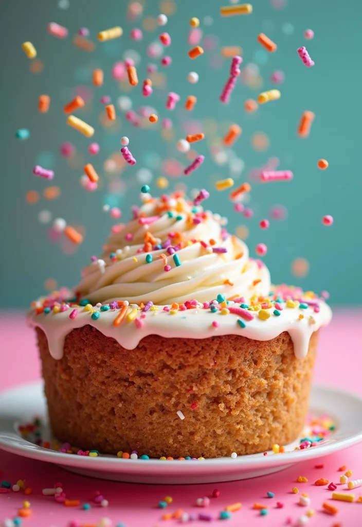 13 Coffee Cake Decoration Techniques You Can Master at Home! - 11. Sprinkle Fun