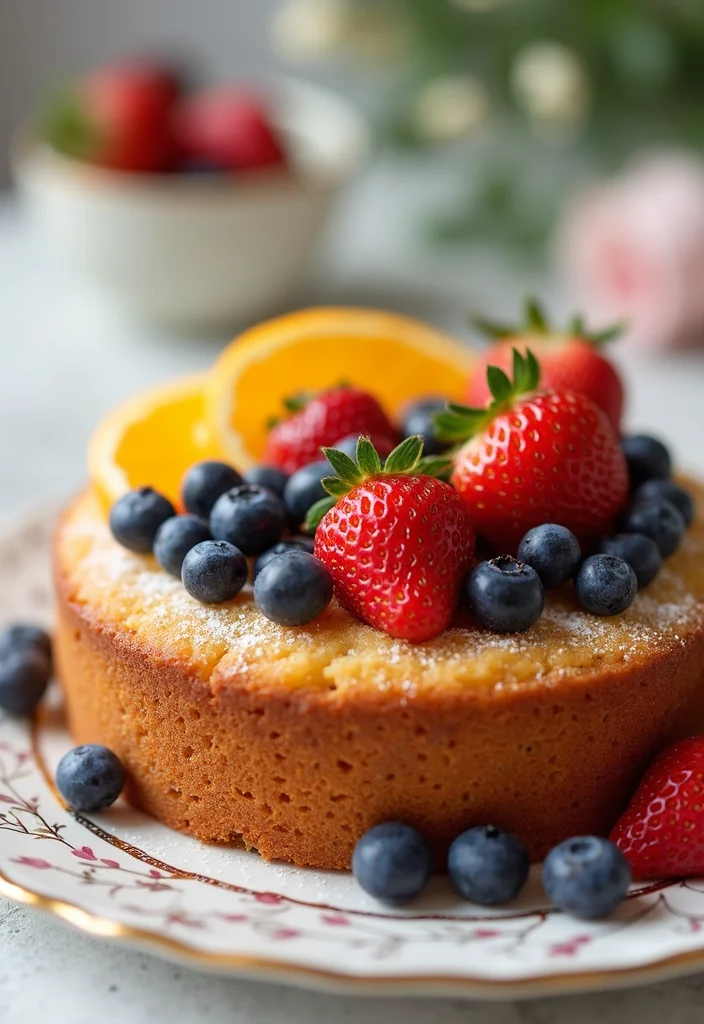 13 Coffee Cake Decoration Techniques You Can Master at Home! - 2. Fresh Fruit Toppings
