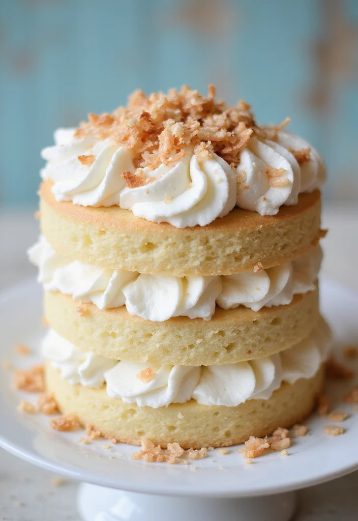 13 Stunning Layered Birthday Cakes That’ll Steal the Show! - 10. Coconut Layer Cake