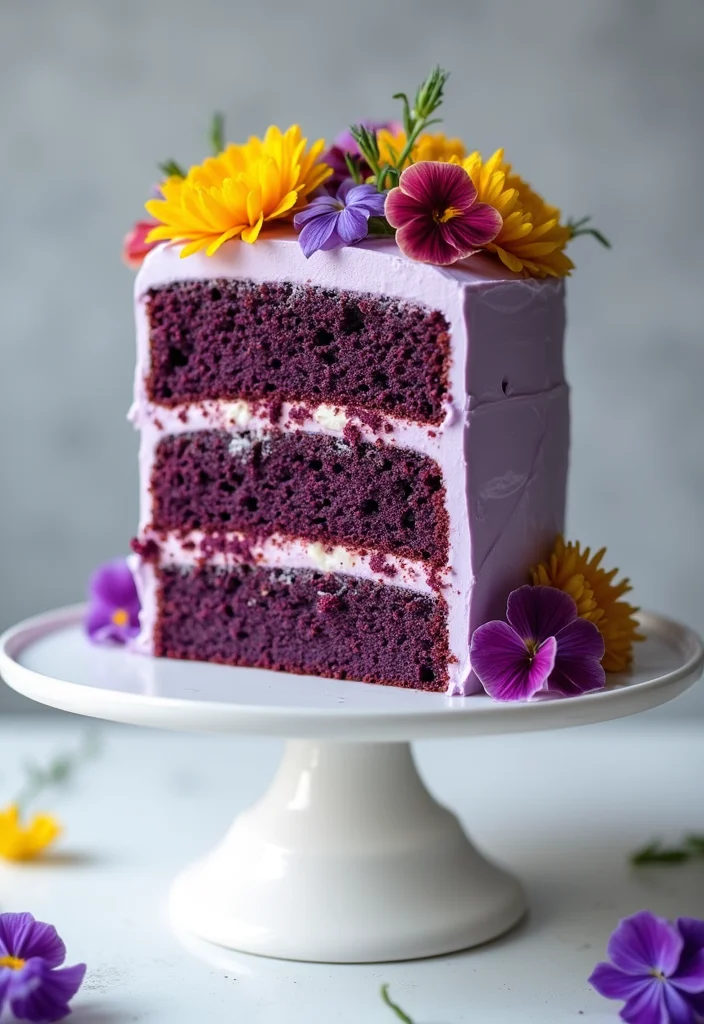 14 Creative Purple Birthday Cake Ideas That Match Your Party Theme Perfectly! - 4. Purple Velvet Cake