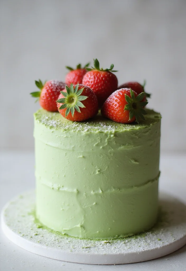14 Personalized Birthday Cake Ideas for Your 18th Birthday That Are Totally Unique! - 10. Matcha Green Tea Cake