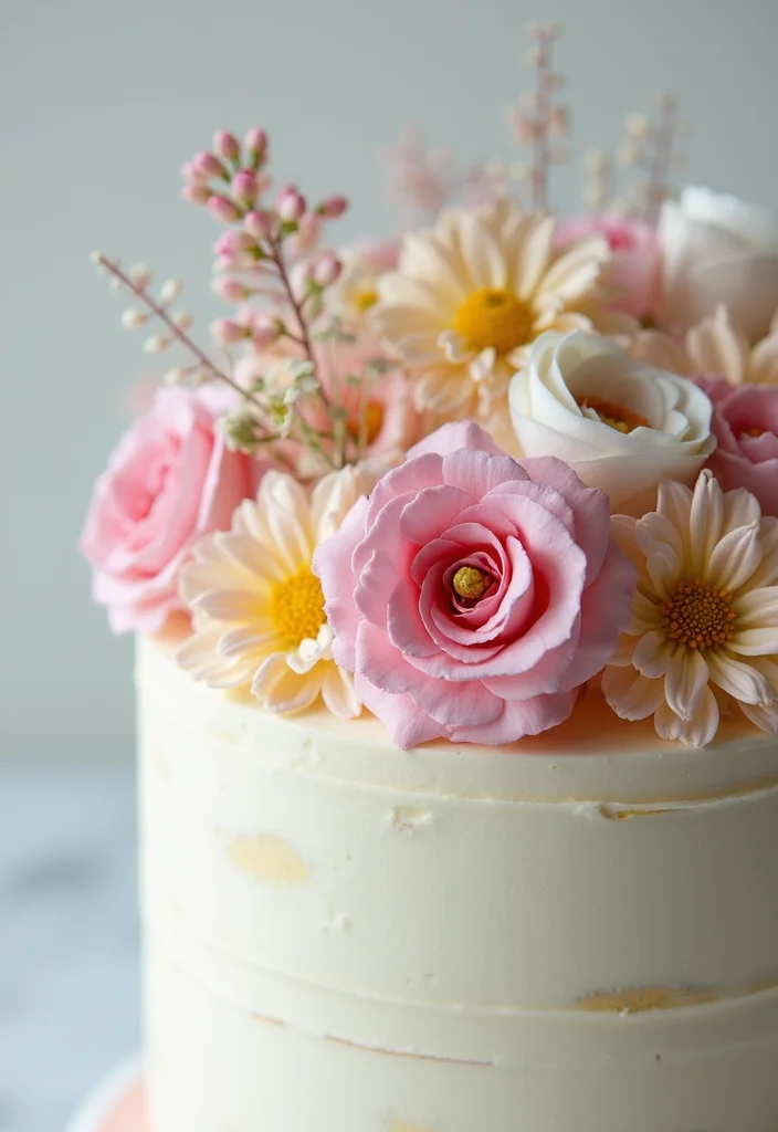 14 Personalized Birthday Cake Ideas for Your 18th Birthday That Are Totally Unique! - 3. Floral Elegance Cake