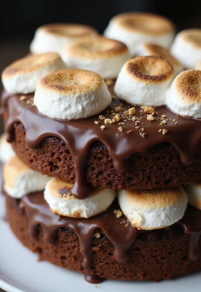 14 Personalized Birthday Cake Ideas for Your 18th Birthday That Are Totally Unique! - 7. S'mores Cake