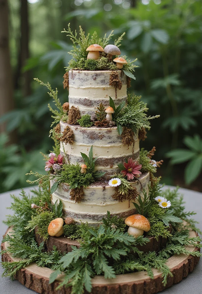 14 Storybook Fairytale Wedding Cakes That Are Straight Out of a Dream (Get Inspired!) - 1. Enchanted Forest Cake