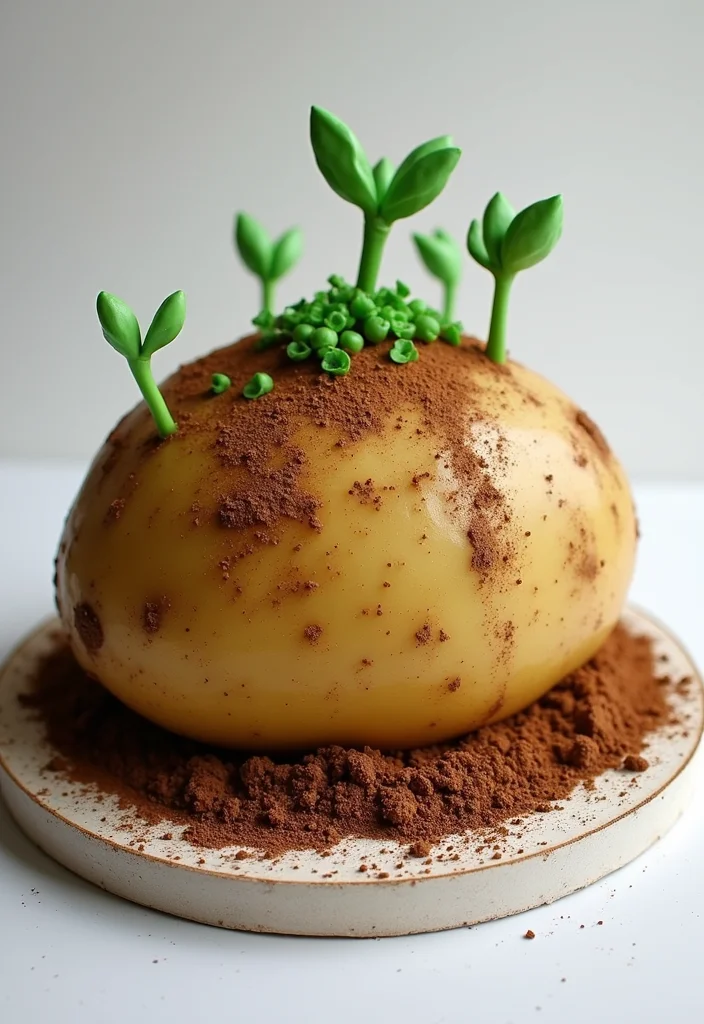 15 Hilariously Funny Cake Ideas That Will Make You LOL! - 4. The 'Potato' Cake