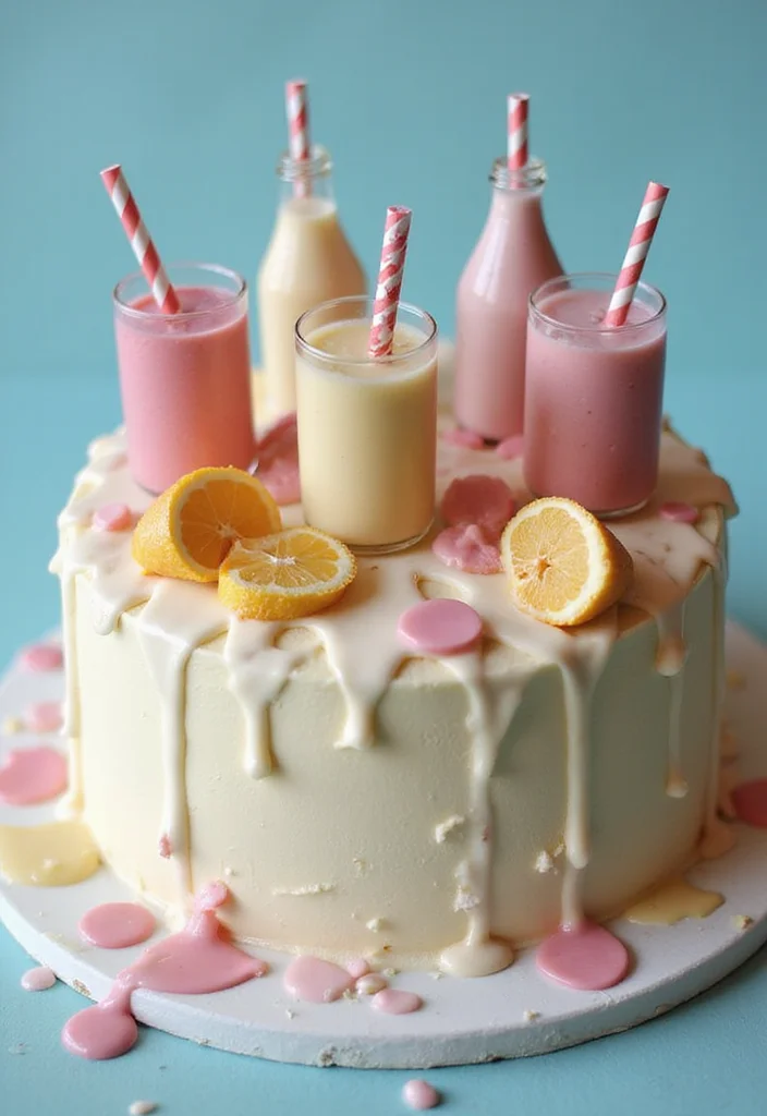 15 Hilariously Funny Cake Ideas That Will Make You LOL! - 7. The 'Drunken' Cake