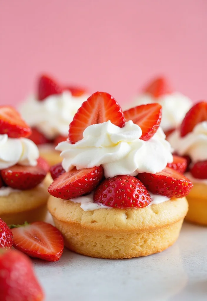 15 Irresistibly Cute Mini Bundt Cake Recipes You’ll Want to Make Tonight! - 6. Strawberry Shortcake Mini Bundt Cakes