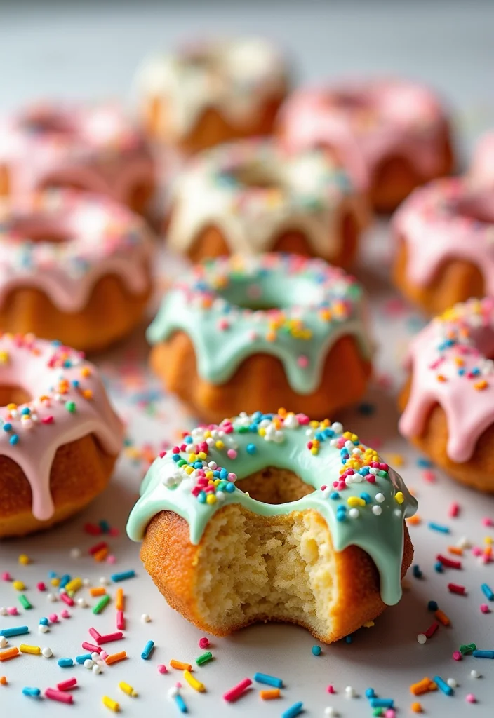 15 Irresistibly Cute Mini Bundt Cake Recipes You’ll Want to Make Tonight! - 9. Funfetti Mini Bundt Cakes