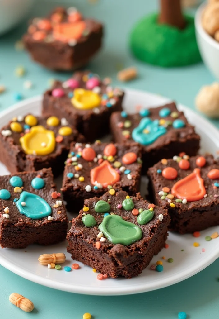 15 Stunning Dinosaur Cakes That Are Almost Too Cute to Eat (Wait Until You See #15!) - 14. Dino Footprint Brownies