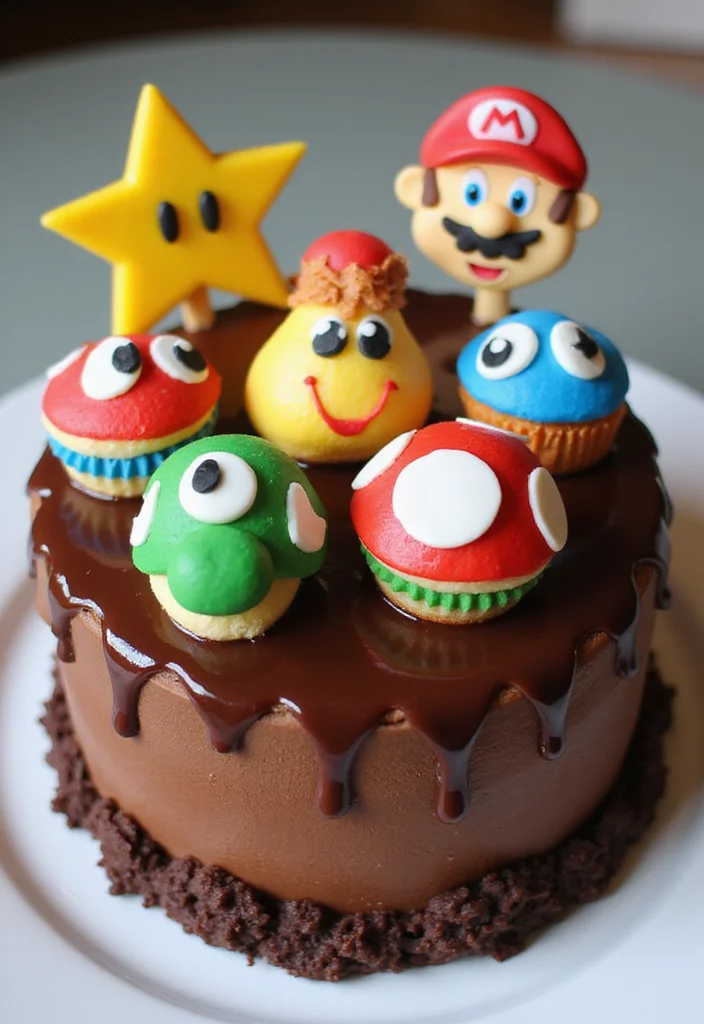 16 Super Mario Cake Tutorials That Will Impress Every Gamer at Your Party! - 13. Super Mario Power-Up Cake