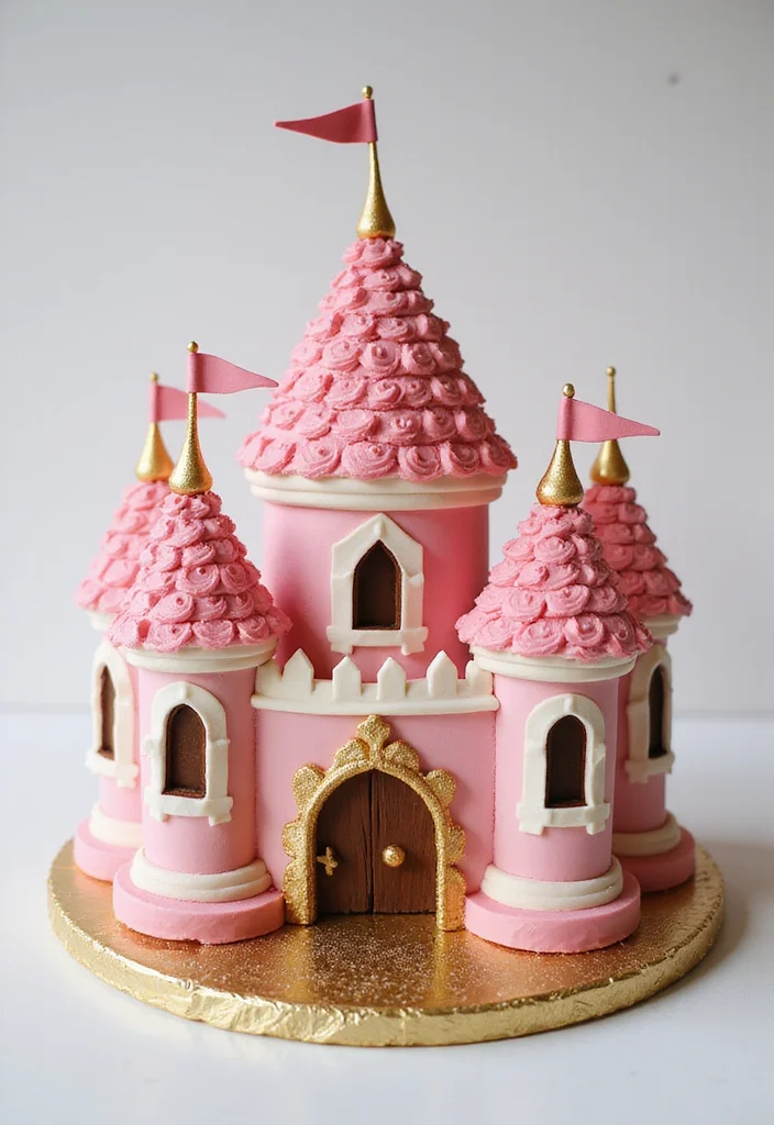 16 Super Mario Cake Tutorials That Will Impress Every Gamer at Your Party! - 3. Princess Peach's Castle Cake