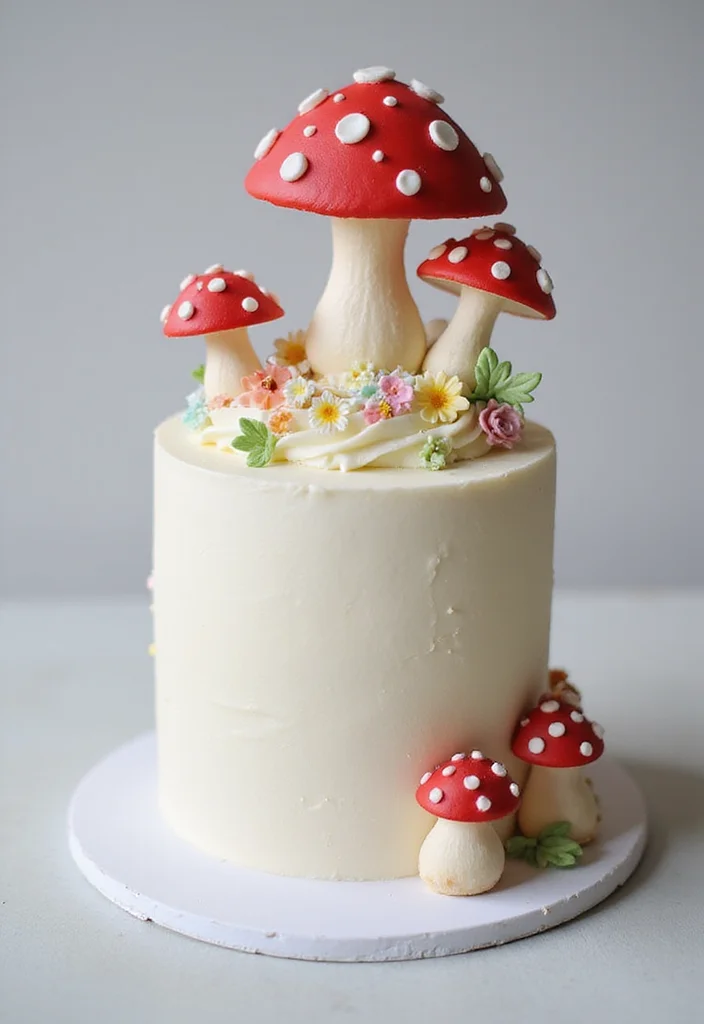 16 Super Mario Cake Tutorials That Will Impress Every Gamer at Your Party! - 7. Toadstool Treat Cake