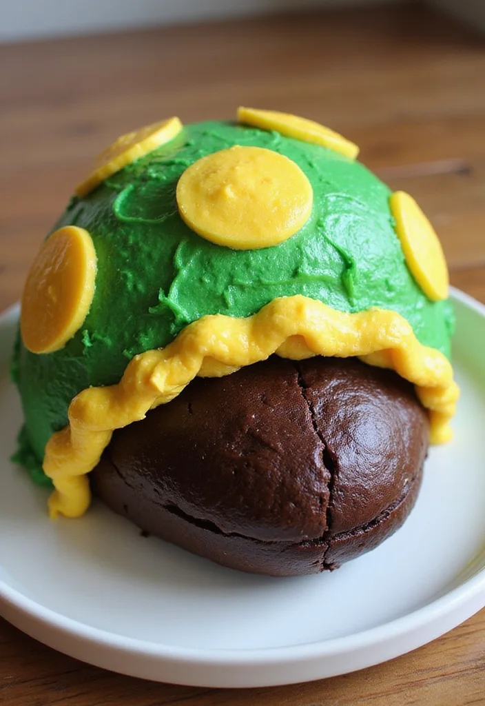16 Super Mario Cake Tutorials That Will Impress Every Gamer at Your Party! - 8. Koopa Shell Cake