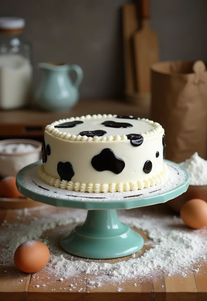 19 Creative Cow Cake Ideas for the Ultimate DIY Baking Adventure! - 1. Classic Cow Cake