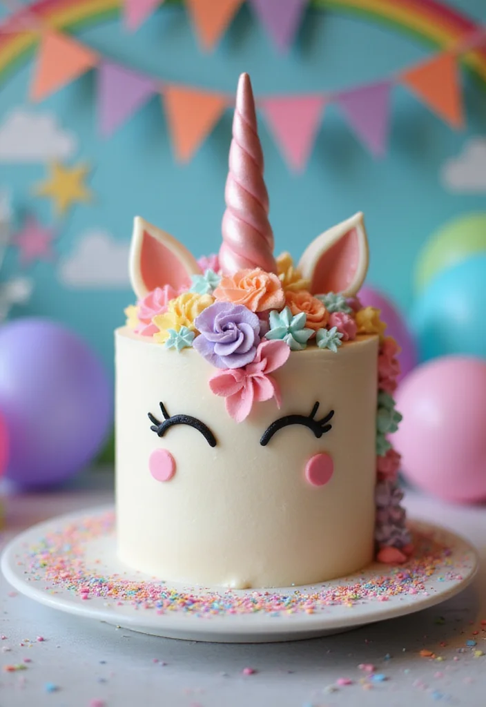 20 Fun and Unique First Birthday Cake Smash Ideas That Will Make Your Photos Pop! (Wait for #6!) - 20. Magical Unicorn