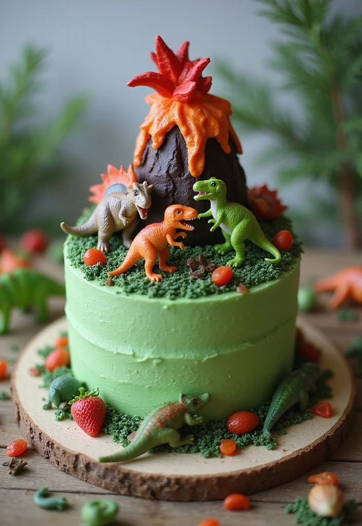 20 Fun and Unique First Birthday Cake Smash Ideas That Will Make Your Photos Pop! (Wait for #6!) - 3. Dinosaurs Roar!