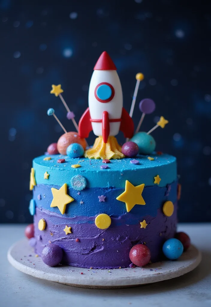 20 Fun and Unique First Birthday Cake Smash Ideas That Will Make Your Photos Pop! (Wait for #6!) - 8. Outer Space Adventure