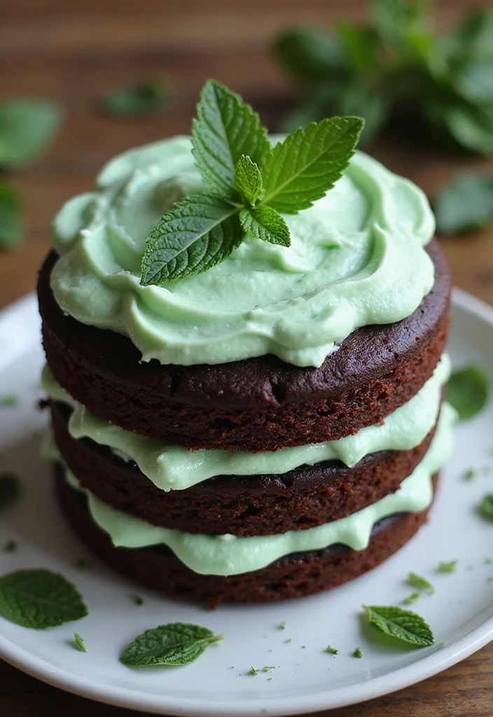 21 Festive Flavor Combinations for 24th Birthday Cakes for Him (Taste the Joy!) - 1. Chocolate Mint Delight
