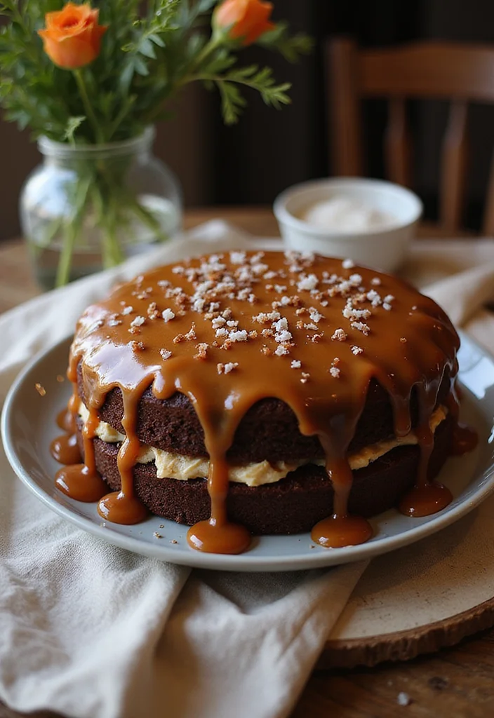 21 Festive Flavor Combinations for 24th Birthday Cakes for Him (Taste the Joy!) - 3. Salted Caramel Chocolate