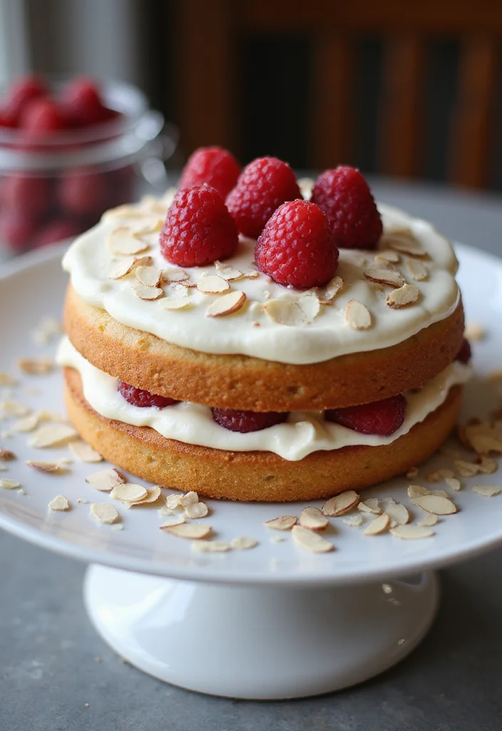 21 Festive Flavor Combinations for 24th Birthday Cakes for Him (Taste the Joy!) - 4. Raspberry Almond Dream