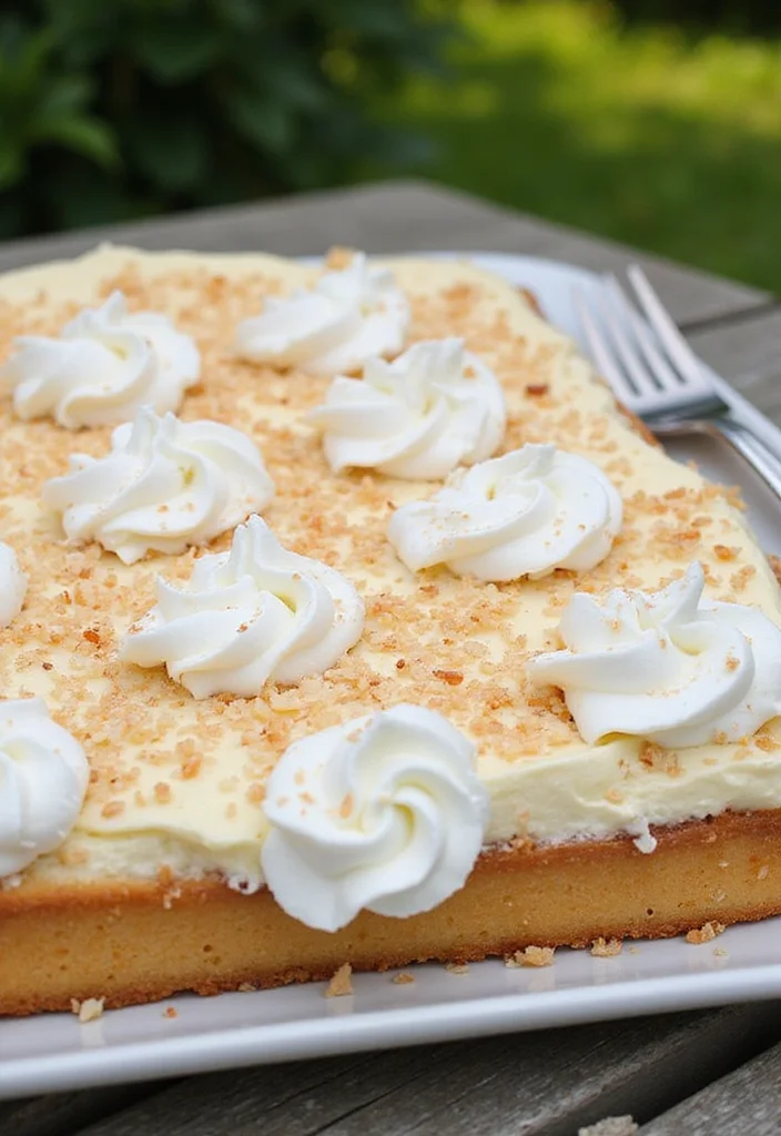 22 Colorful Sheet Cake Ideas That Are as Fun to Make as They Are to Eat! - 12. Coconut Cream Sheet Cake