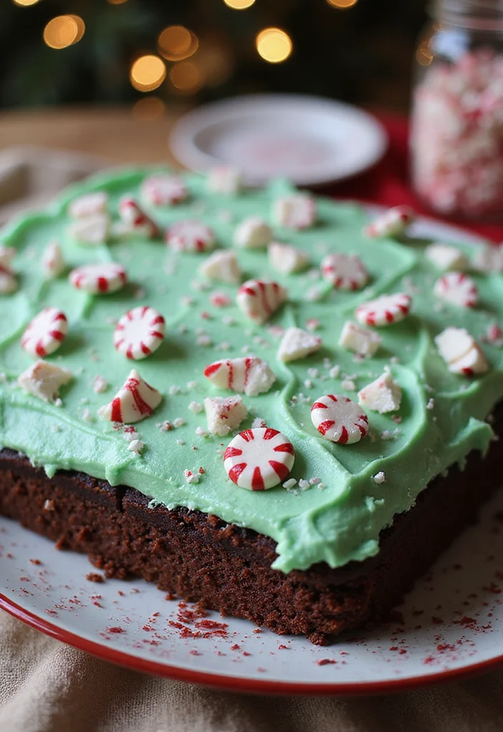 22 Colorful Sheet Cake Ideas That Are as Fun to Make as They Are to Eat! - 19. Chocolate Mint Sheet Cake