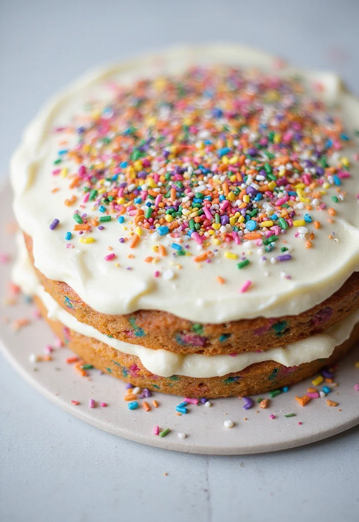 22 Colorful Sheet Cake Ideas That Are as Fun to Make as They Are to Eat! - 2. Funfetti Celebration Cake