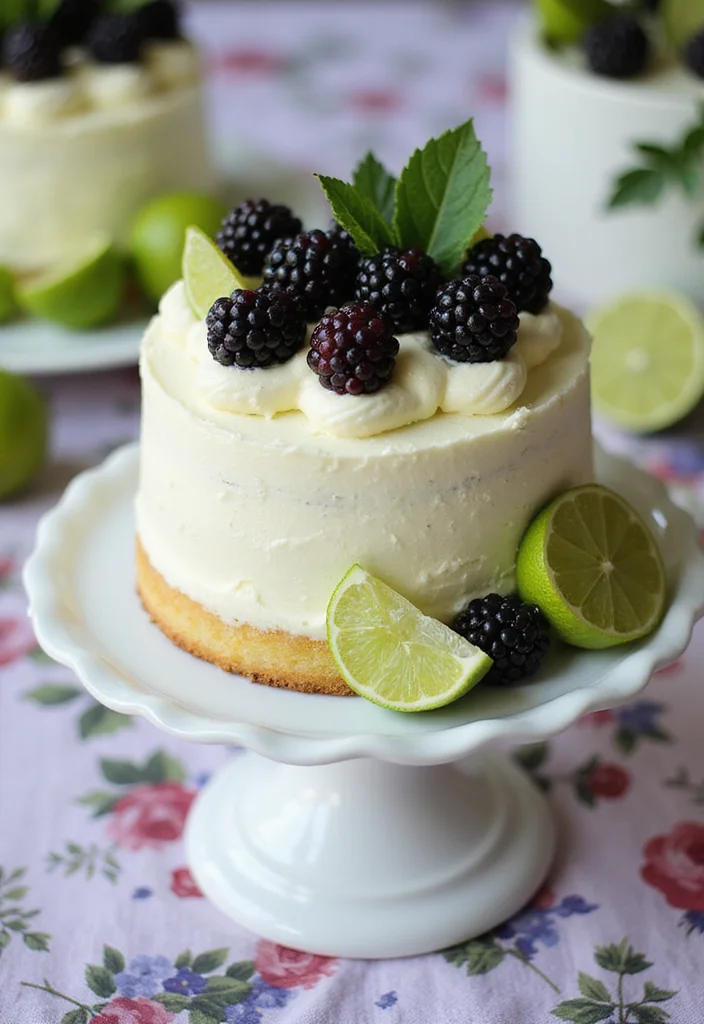 22 Seasonal Birthday Cakes with Fruit That Celebrate Nature's Best Flavors! - 16. Blackberry Lime Cake