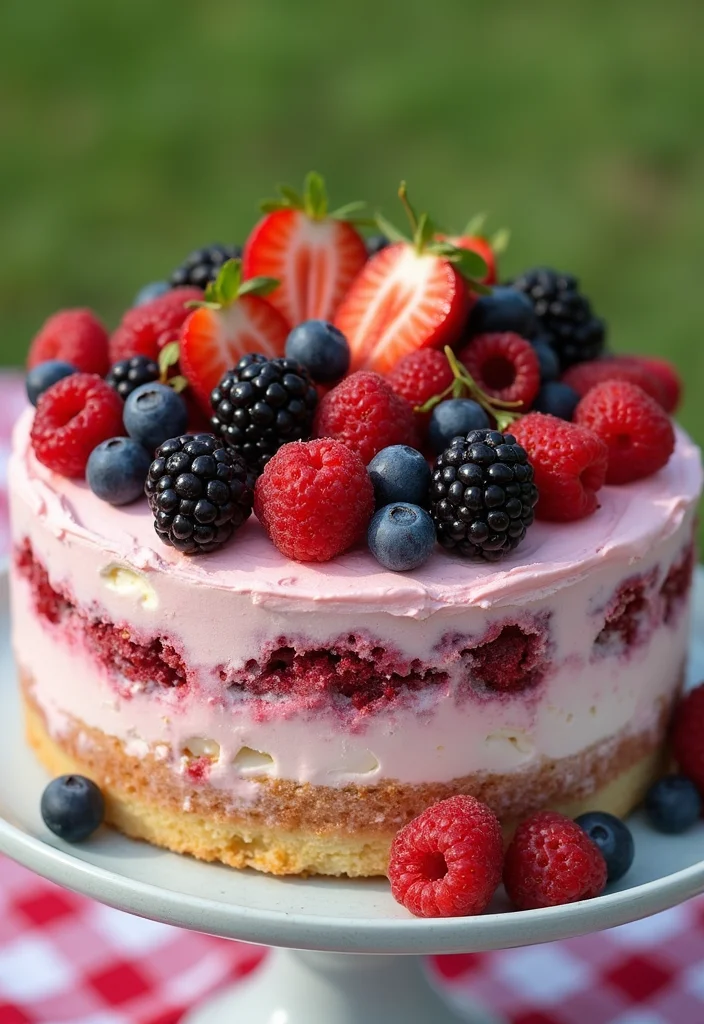 22 Seasonal Birthday Cakes with Fruit That Celebrate Nature's Best Flavors! - 5. Berry Bliss Cake