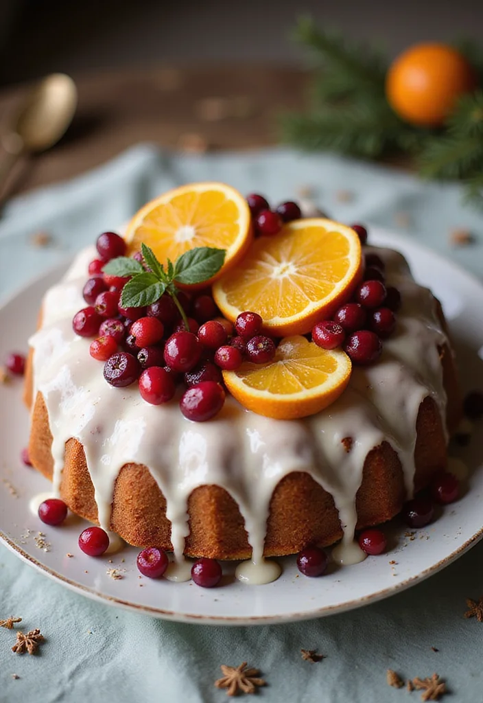 22 Seasonal Birthday Cakes with Fruit That Celebrate Nature's Best Flavors! - 9. Cranberry Orange Cake