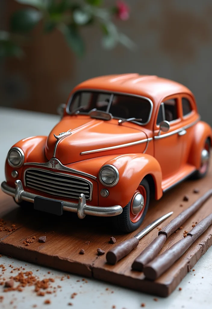 23 Impressive Birthday Cake Designs for Men That Will Steal the Show! - 2. The Mechanic's Masterpiece