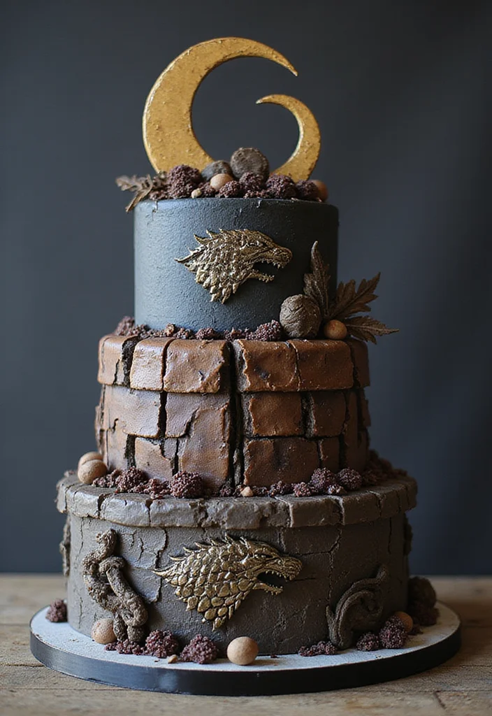 23 Impressive Birthday Cake Designs for Men That Will Steal the Show! - 22. The ‘Game of Thrones’ Cake