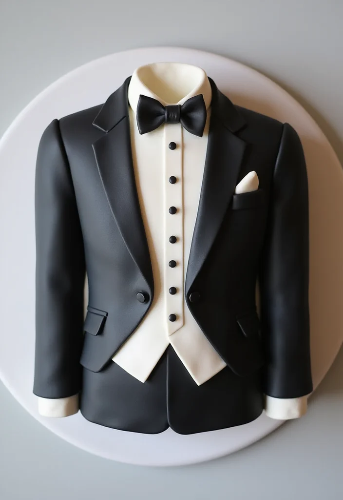 23 Impressive Birthday Cake Designs for Men That Will Steal the Show! - 8. The Elegant Gentleman’s Cake