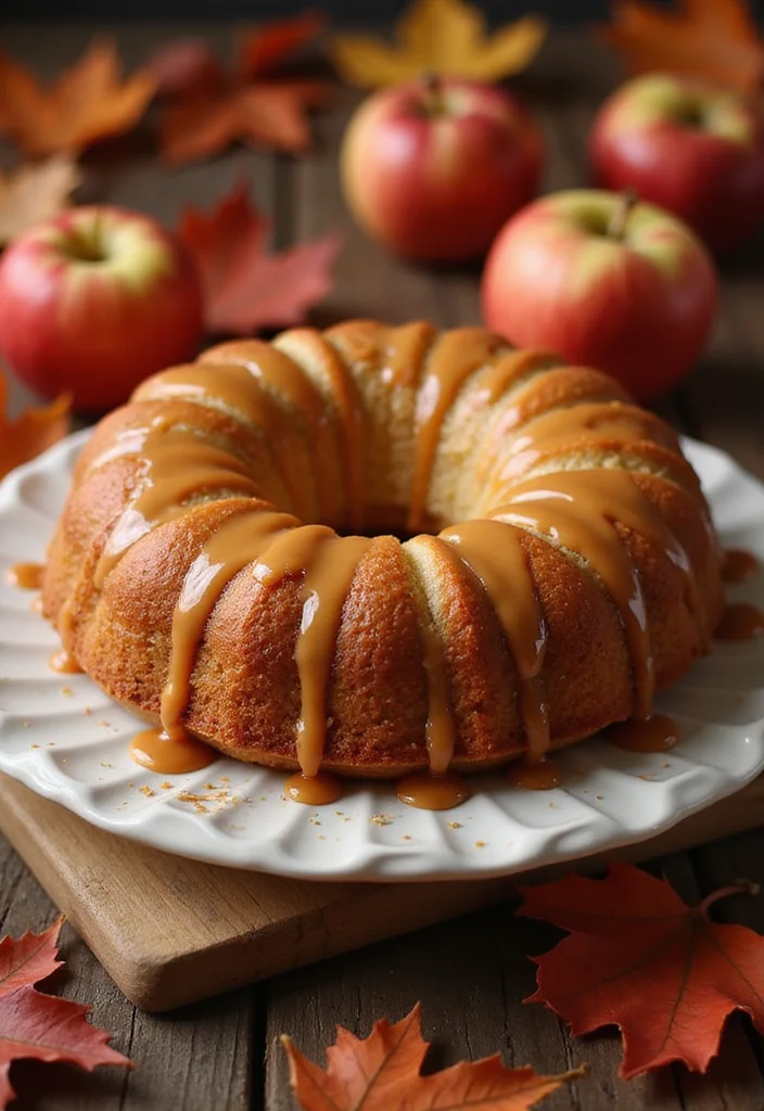 Celebrate Halloween with 8 Easy Cakes That Bring the Family Together! - 8. Caramel Apple Cake