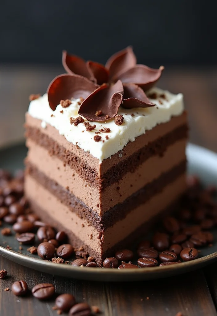 Gourmet Brown Birthday Cake Recipes That Will Make You the Star of the Party! - 3. Mocha Mousse Cake