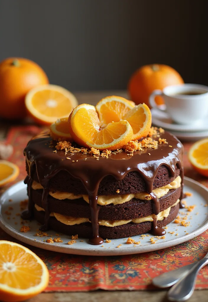 Gourmet Brown Birthday Cake Recipes That Will Make You the Star of the Party! - 7. Chocolate Orange Cake