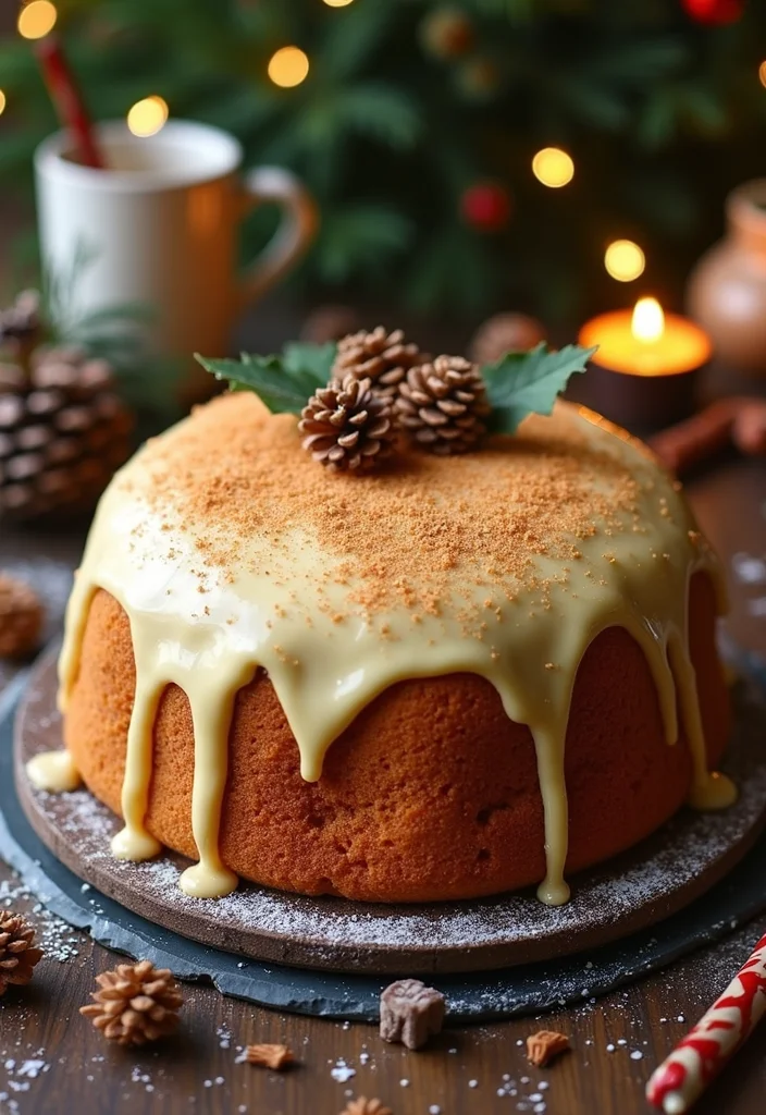 Unlock the Secret to a Stunning Winter Wonderland Cake (Your Guests Will Be Amazed!) - 10. Holiday Spiced Cake with Eggnog Frosting