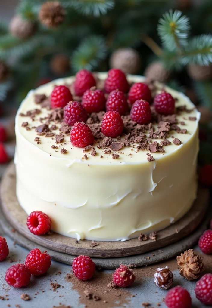 Unlock the Secret to a Stunning Winter Wonderland Cake (Your Guests Will Be Amazed!) - 4. White Chocolate Raspberry Cake