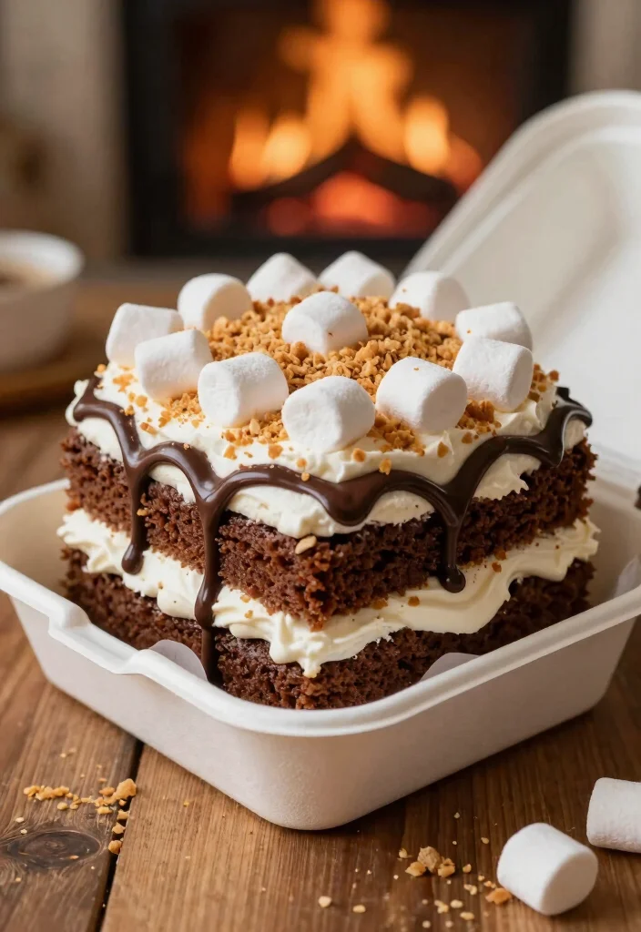 15 Bento Cake Birthday Boyfriend Ideas Sweet Fun Designs - 11. S'mores Indulgence 1
